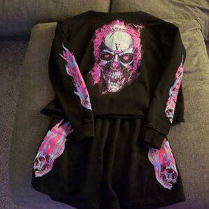 Vlone Miami pop up hoodie and shorts size L